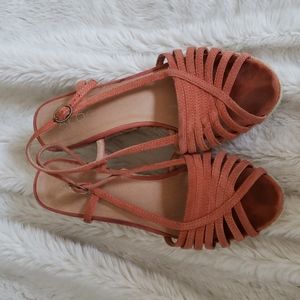 Aldo, Suede Espadrille 3 Inches High Sandals